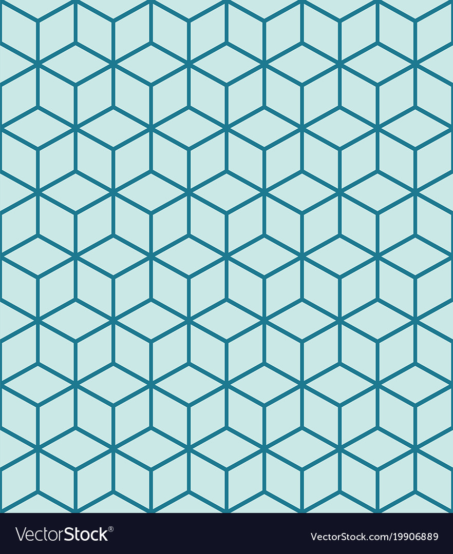 Seamless Isometric Cube Pattern - HD Wallpaper 
