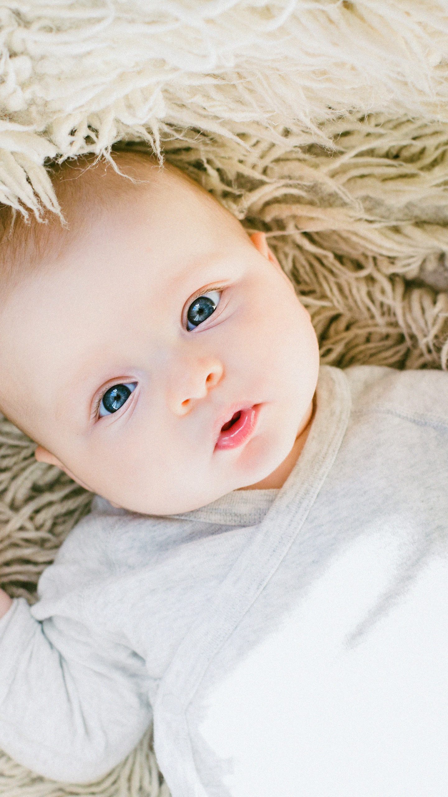Cute Baby With Green Eyes - HD Wallpaper 
