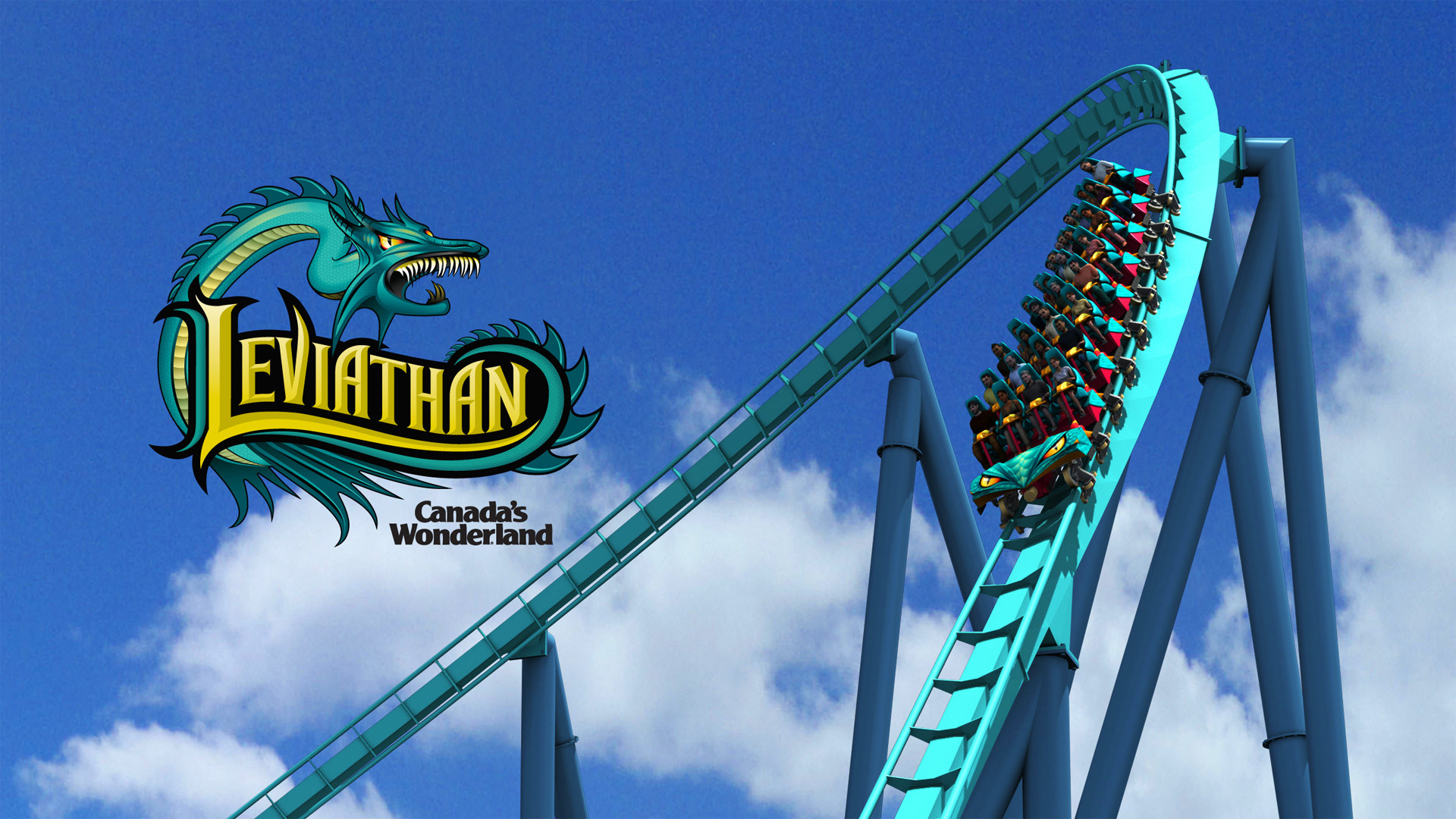 Leviathan Barrel Roll At Canada S Wonderland Wallpaper - Barrel Turn Roller Coaster - HD Wallpaper 