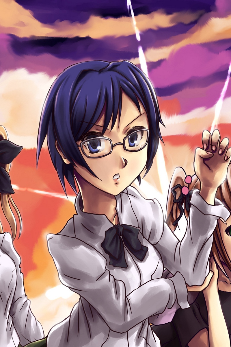 Wallpaper Girl, Katawa Shoujo, Movement, Look, Sunset, - Katawa Shoujo - HD Wallpaper 