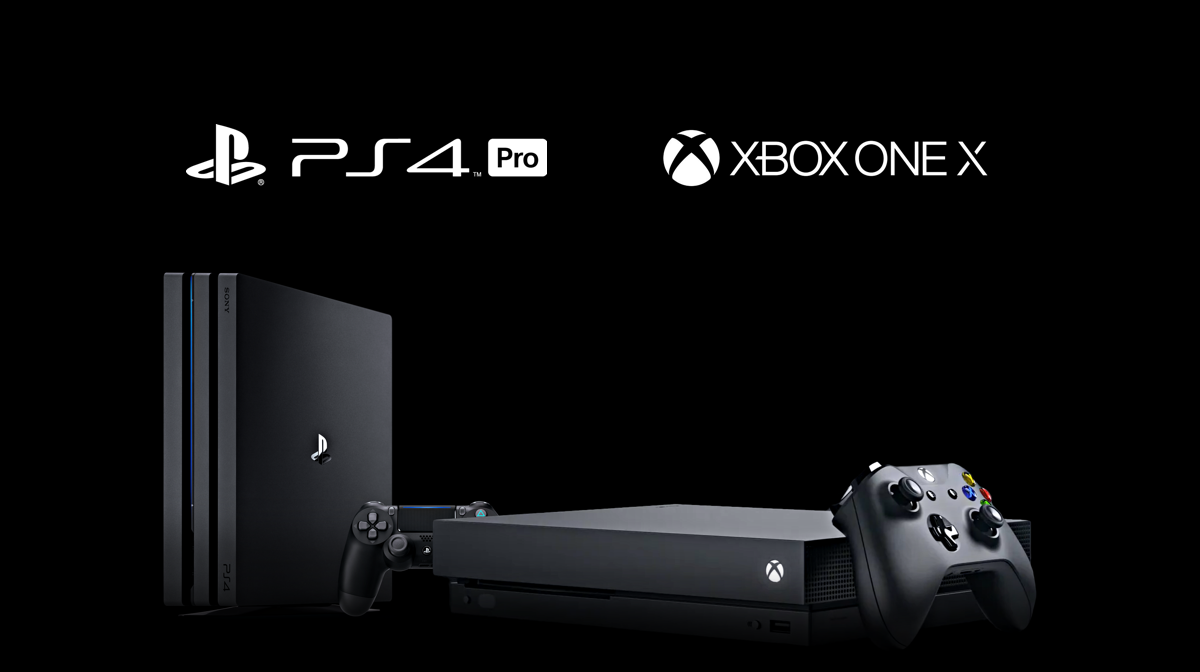 Ps4 Pro And Xbox One X - HD Wallpaper 