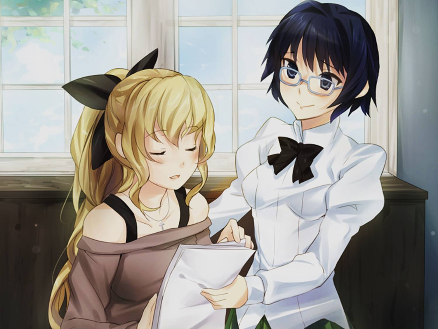 Lilly Satou And Shizune Hakamichi Wallpaper - Lilly Satou - HD Wallpaper 