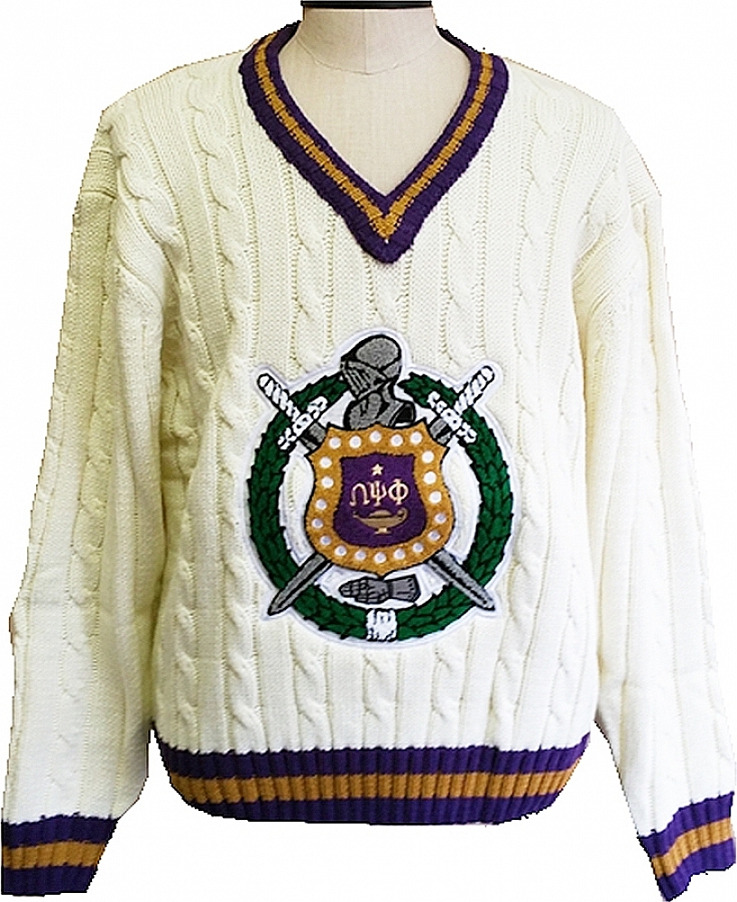 omega psi phi sweater