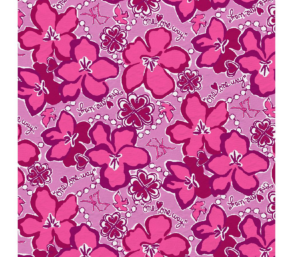 Lilly Pulitzer Pink Lilac Sigma Kappa Wallpaper - Sigma Kappa Lilly Pulitzer Print - HD Wallpaper 