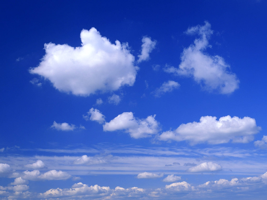 Blue And White Wallpaper - Blue Sky - HD Wallpaper 