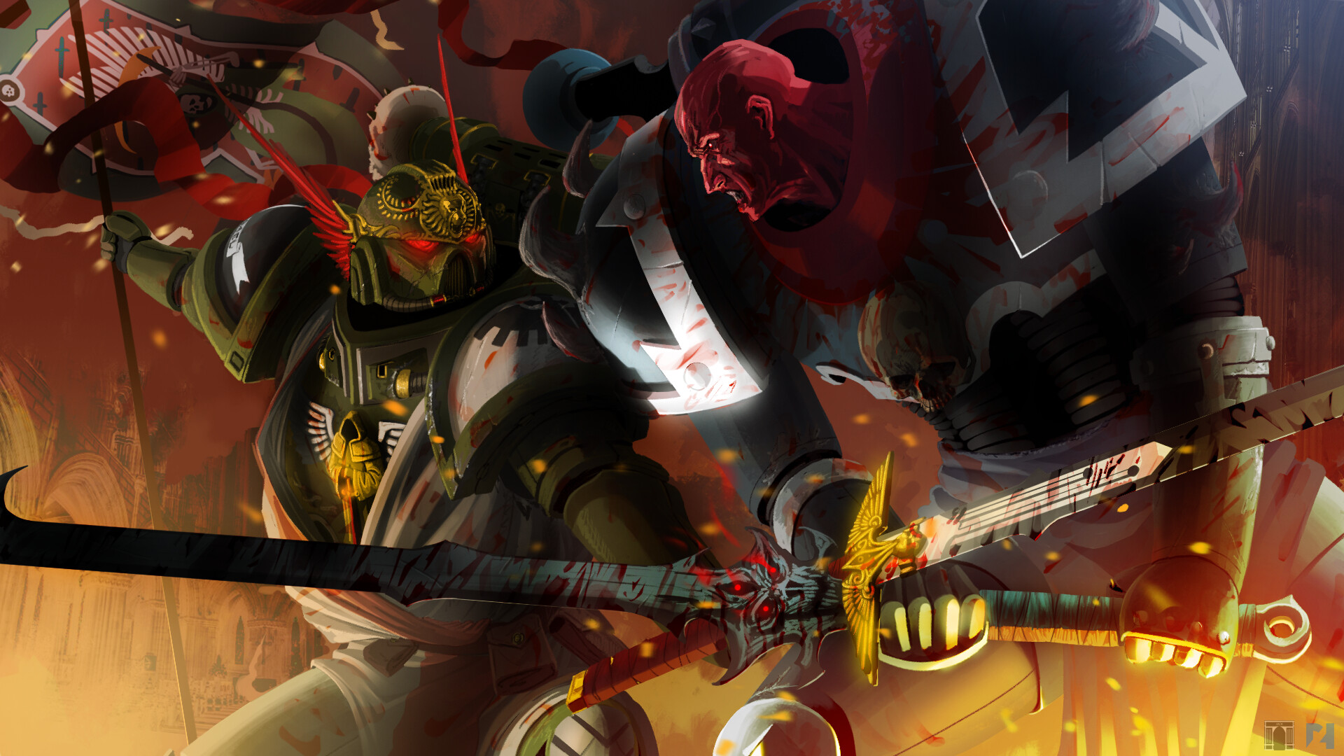 Warhammer 40k Siege Of Vraks Alpha Legion - HD Wallpaper 