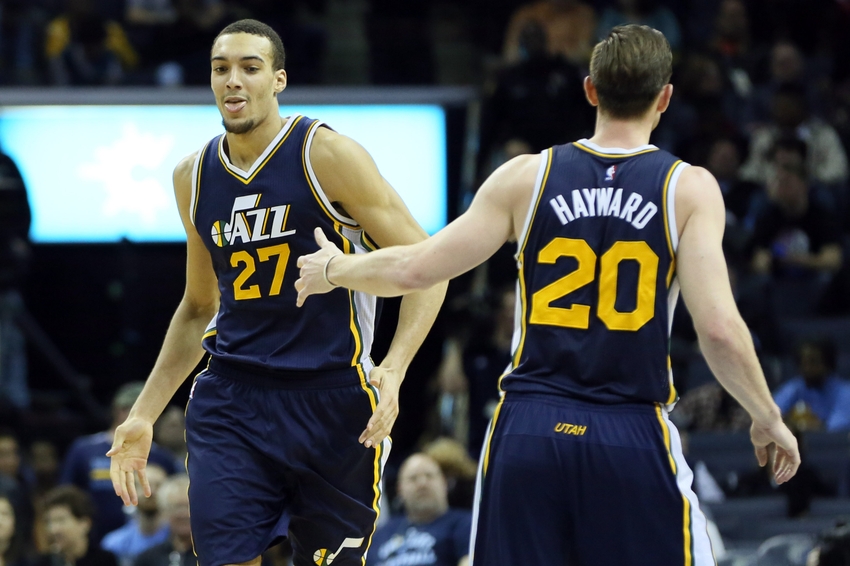 Mar 3, - Rudy Gobert Gordon Hayward - HD Wallpaper 