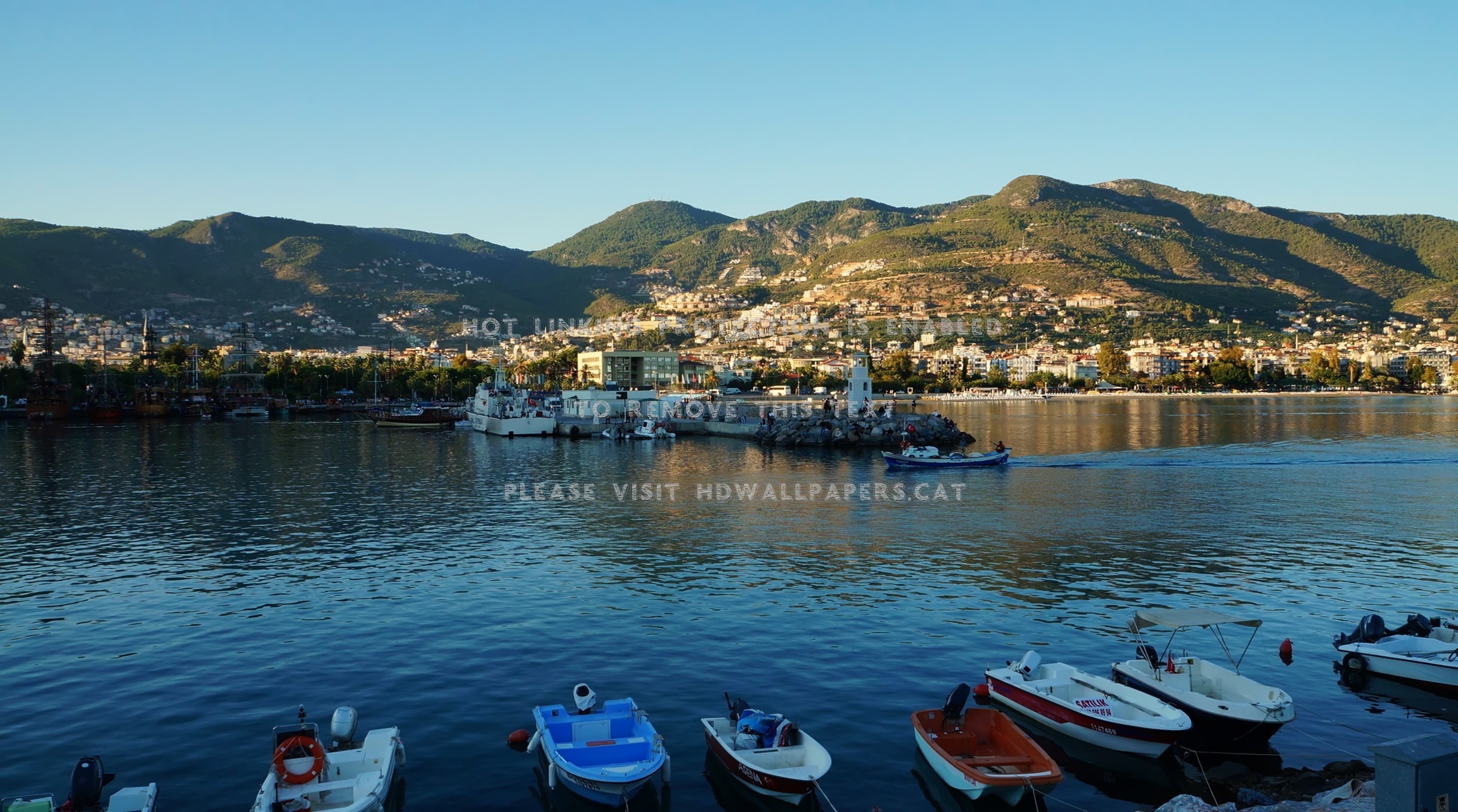 Cole S Beach Sea Summer Alanya Blue Song - Harbor - HD Wallpaper 