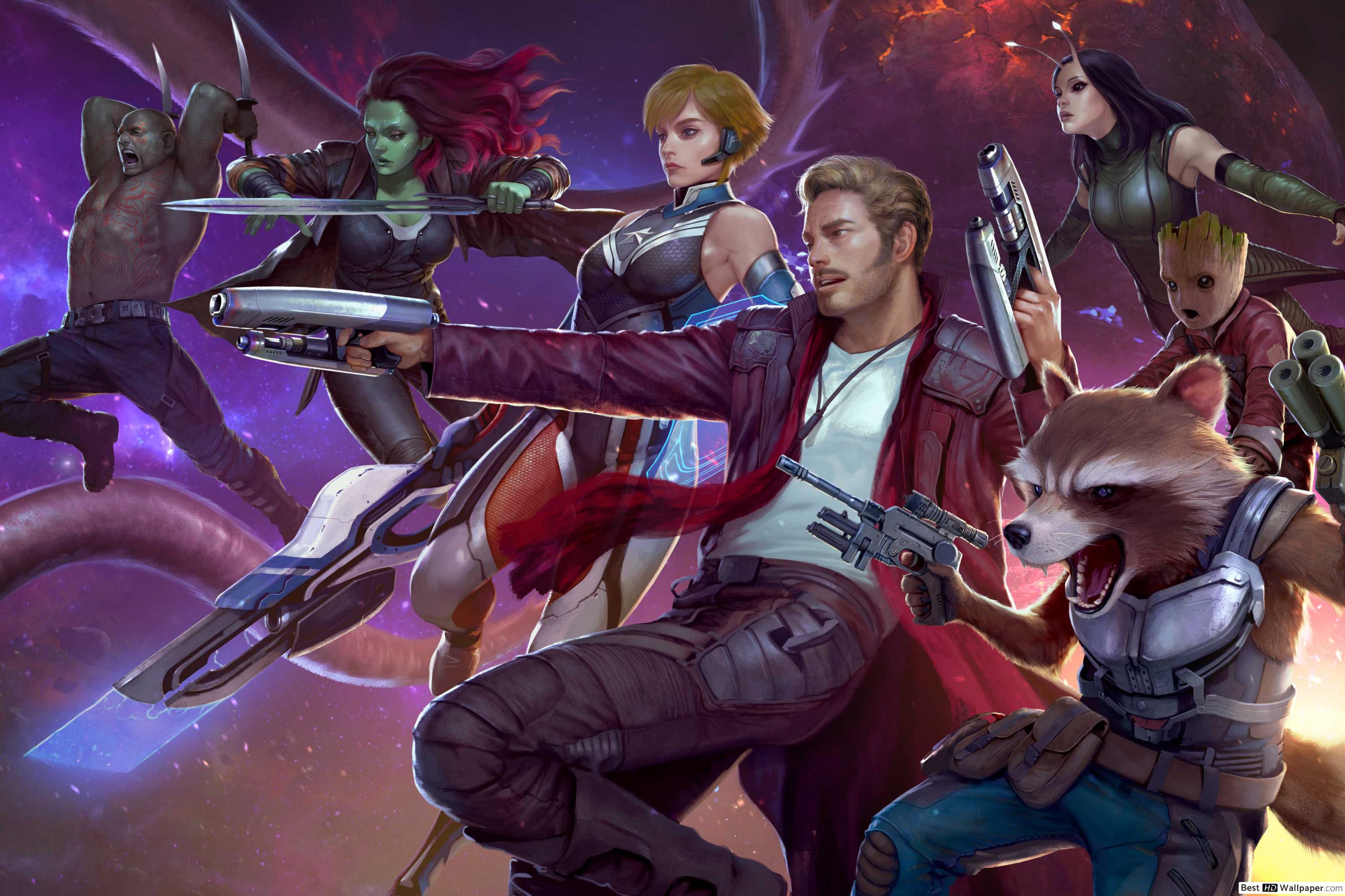 Marvel Future Fight Guardians Of The Galaxy Update - HD Wallpaper 