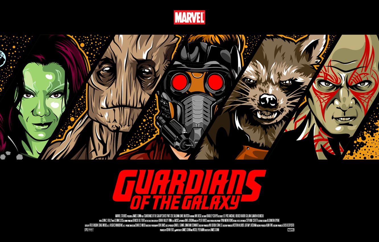 Photo Wallpaper Rocket, Star-lord, Guardians Of The - Guardians Of The Galaxy Banner - HD Wallpaper 