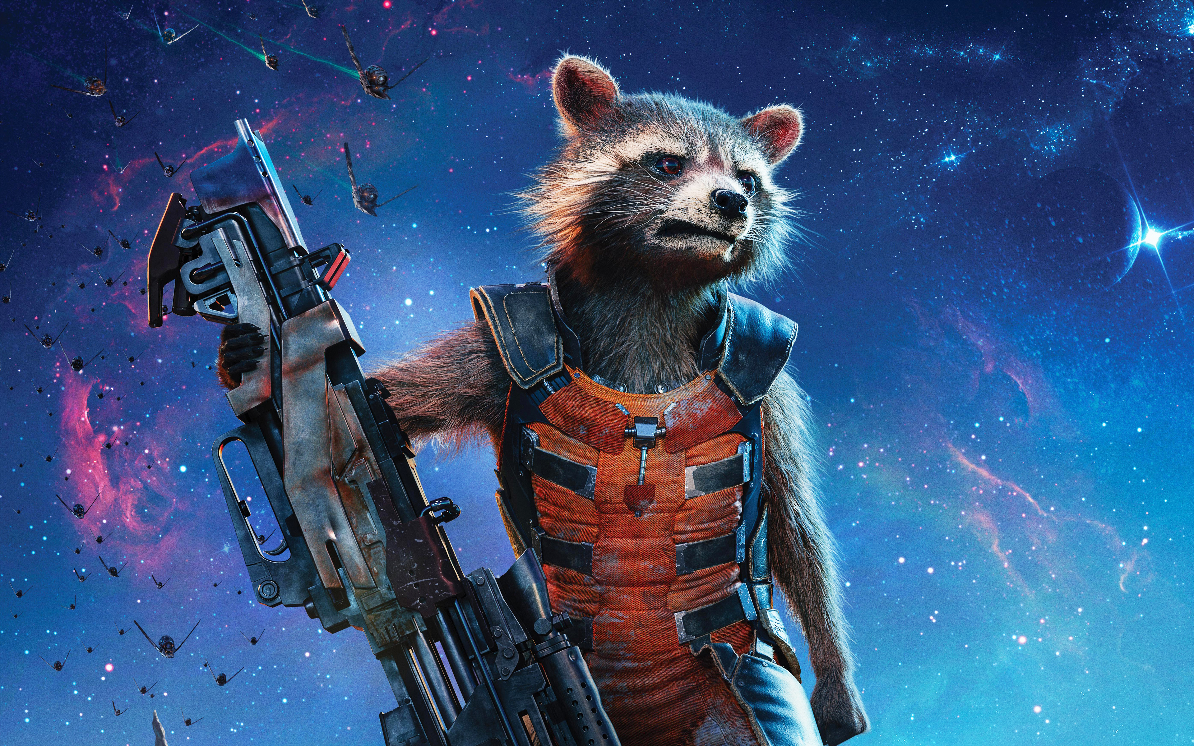 Raccoon Guardians Of The Galaxy Vol 2 Hd Wallpapers - Guardians Of The Galaxy Rocket Wallpaper Hd - HD Wallpaper 