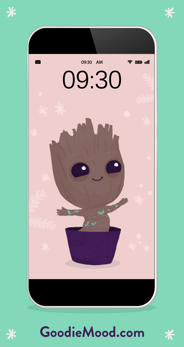 Download Your Free Wallpaper & Calendar Baby Groot - Fond Ecran Ordinateur Décembre 2019 - HD Wallpaper 