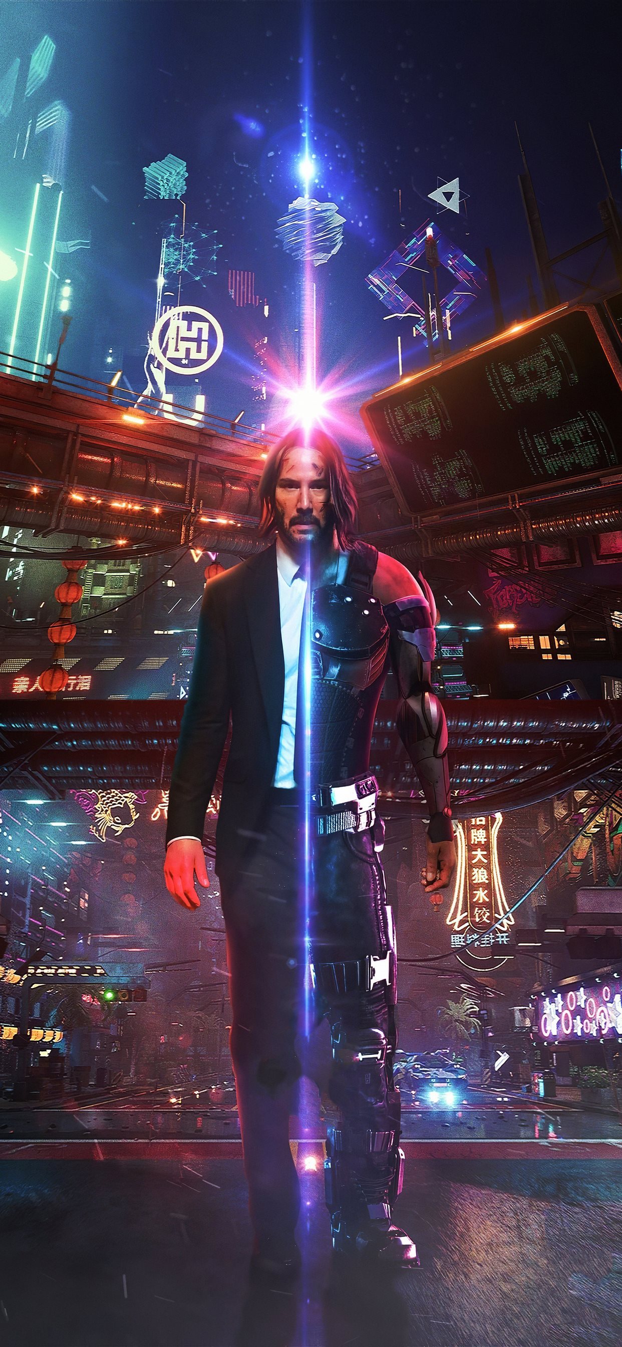 Keanu Reeves Cyberpunk 2077 - HD Wallpaper 