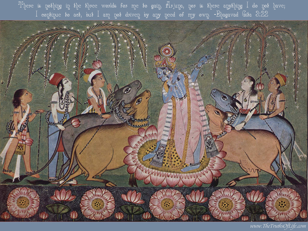 Lord Krishna And Shiva - HD Wallpaper 