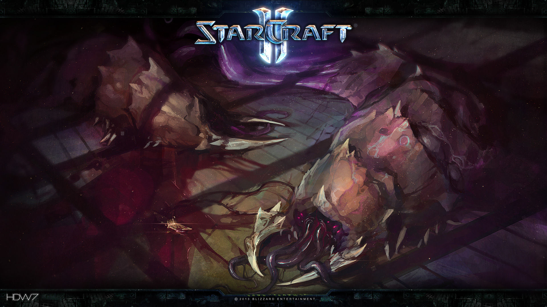 Starcraft 2 Heart Of The Swarm In The Blood Widescreen - Starcraft 2 Wing Of Liberty - HD Wallpaper 