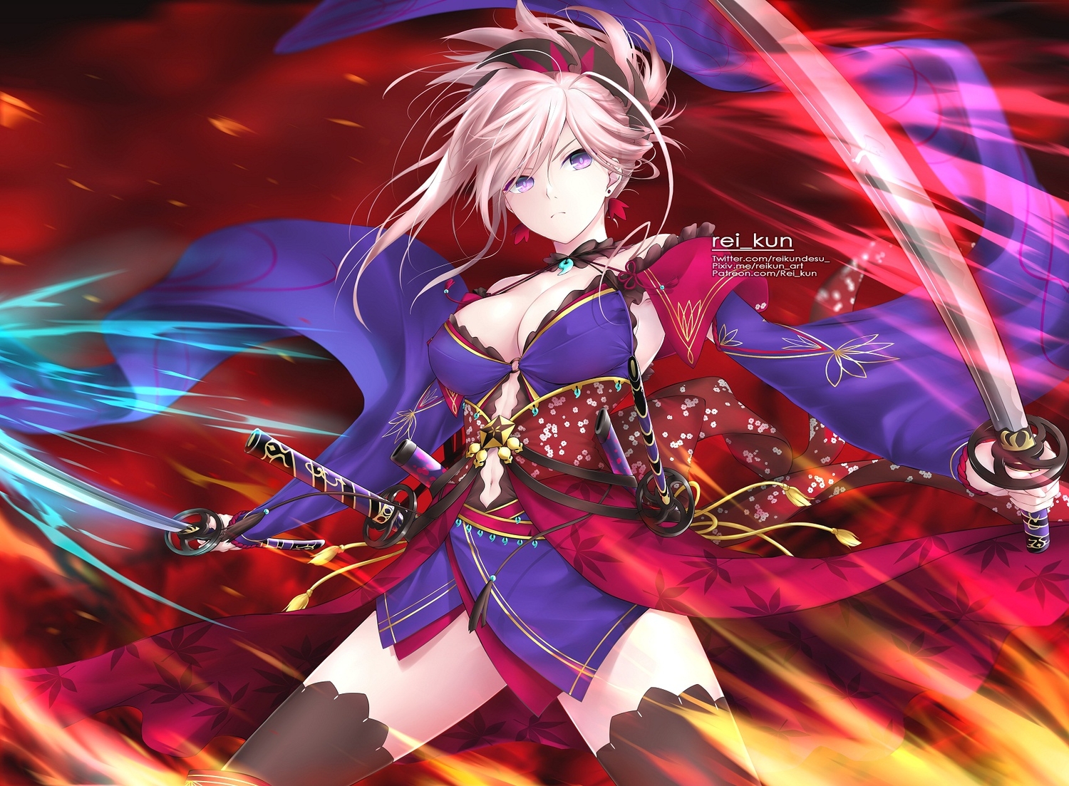 Fate/grand Order Fate Japanese Clothes Jpeg Artifacts - Fate Grand Order Katana - HD Wallpaper 
