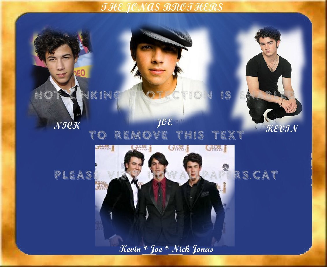 Jonas Brothers Wallpaper Theme Gold Three - Jonas Brothers - HD Wallpaper 