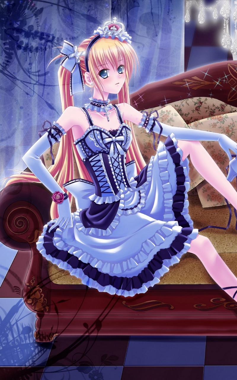 Wallpaper Pixiv Girls Collection, Girls, Dress, Pose, - Wallpaper - HD Wallpaper 