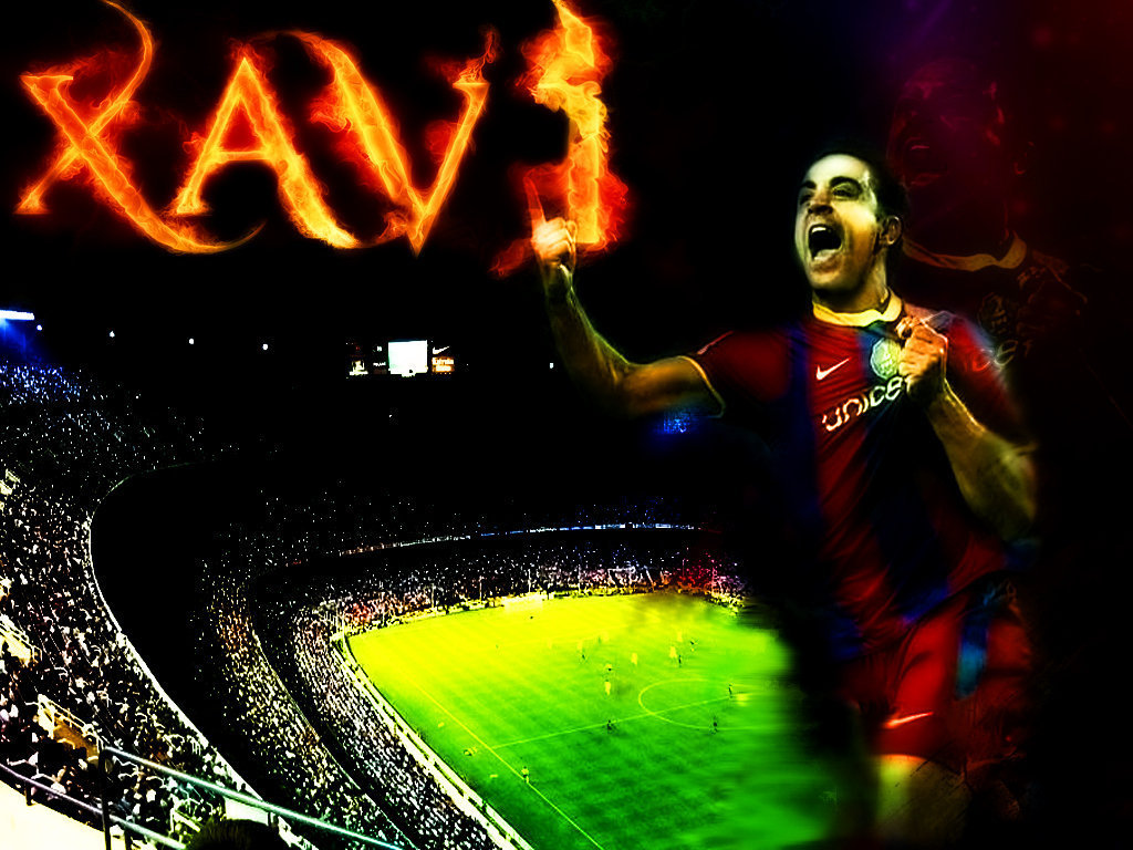 Xavi Fc Barcelona Wallpaper - Xavi Hernandez - HD Wallpaper 