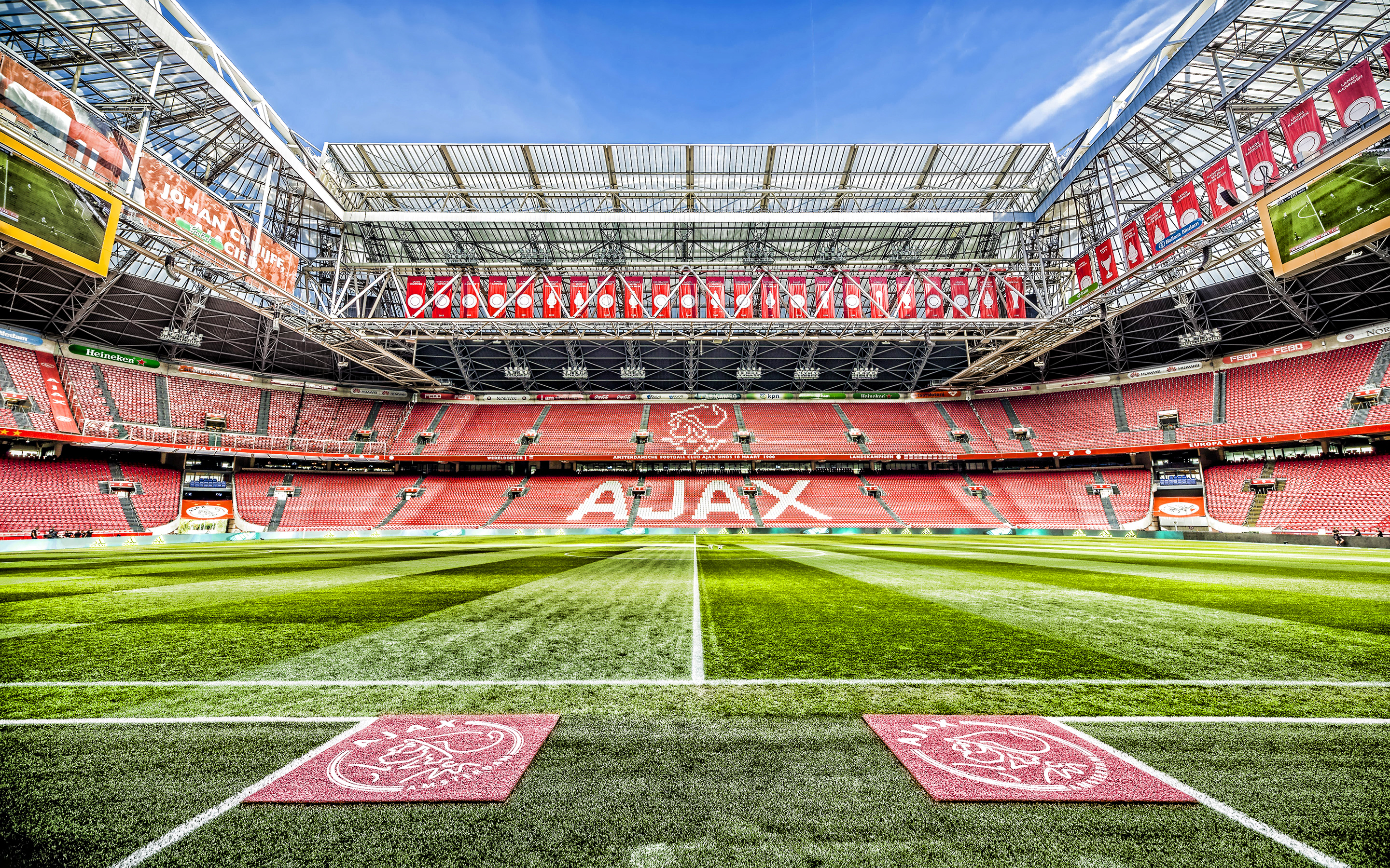 Johan Cruijff Arena, Empty Stadium, Ajax Stadium, Amsterdam - Johan Cruijff Arena - HD Wallpaper 