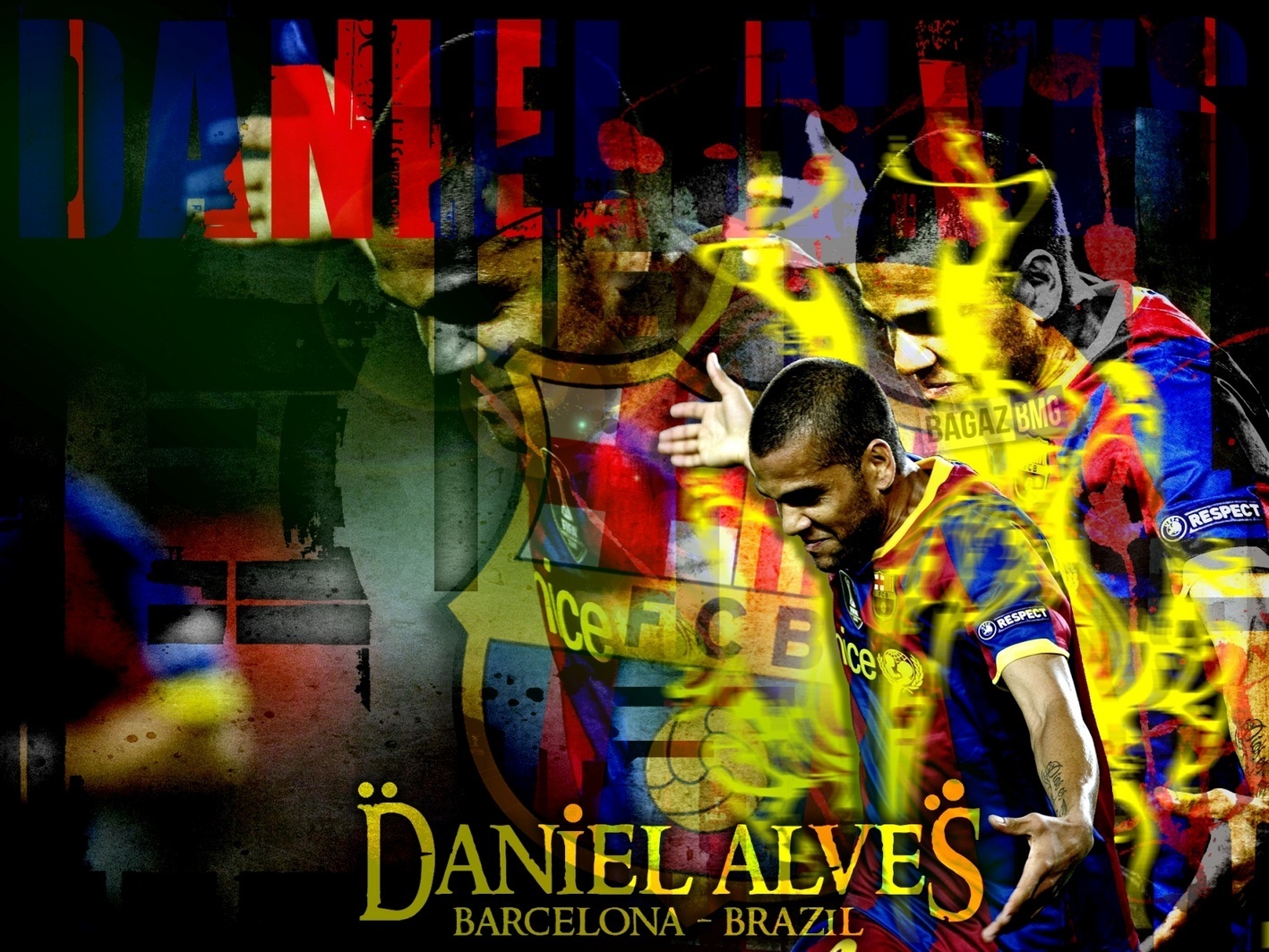 Dani Alves Wallpaper - Dani Alves - HD Wallpaper 