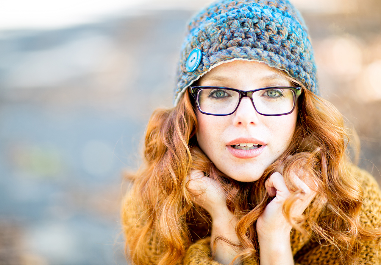 Redhead Girl In Glasses - 1280x889 Wallpaper 