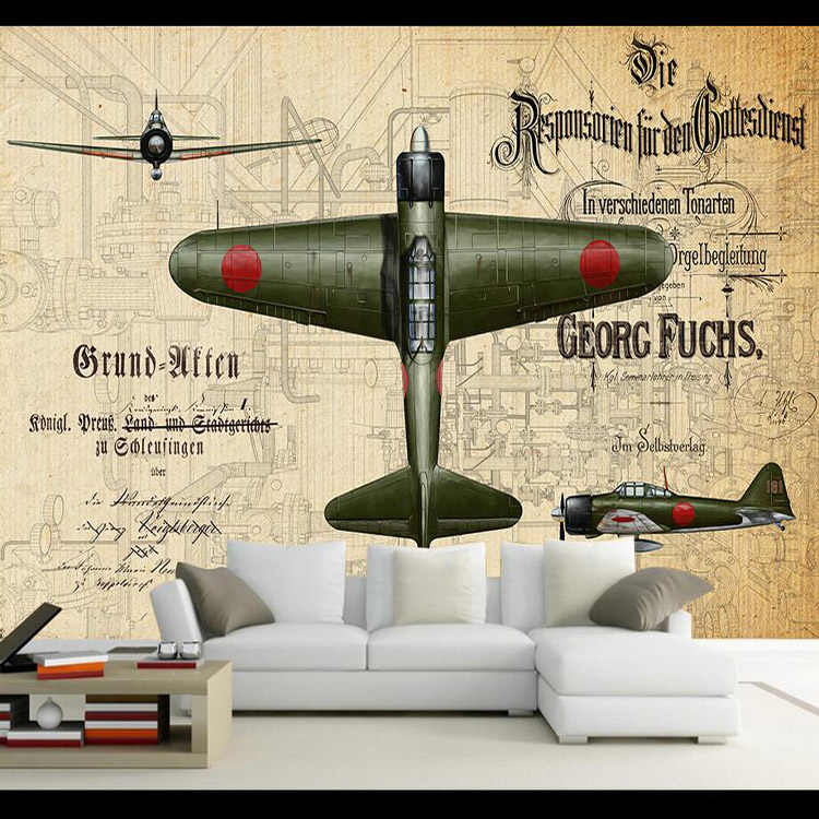 Custom 3d Mural Living Room 3d Military Retro Graffiti - Animals For Wall Designs - HD Wallpaper 