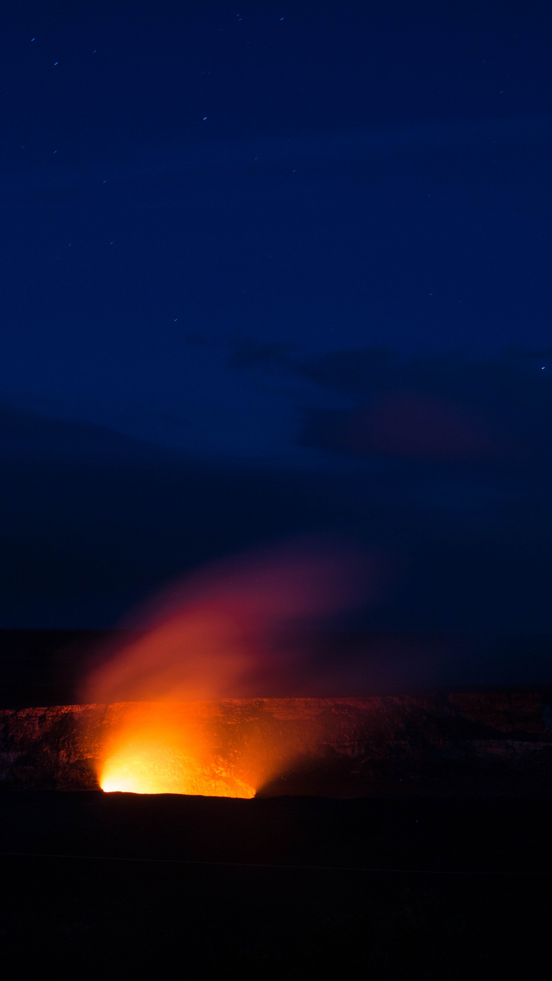 Volcano Hd Iphone Wallpaper - Red Sky At Morning - HD Wallpaper 