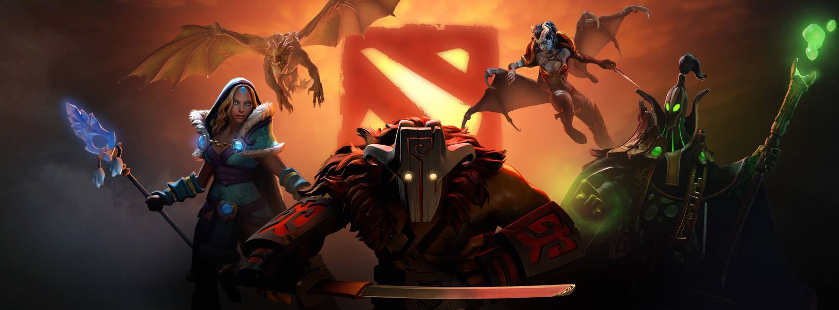 Dota 2 Youtube Banner - HD Wallpaper 