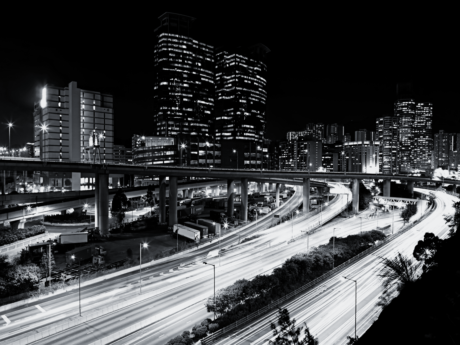 City Background Image Black And White Hd - HD Wallpaper 