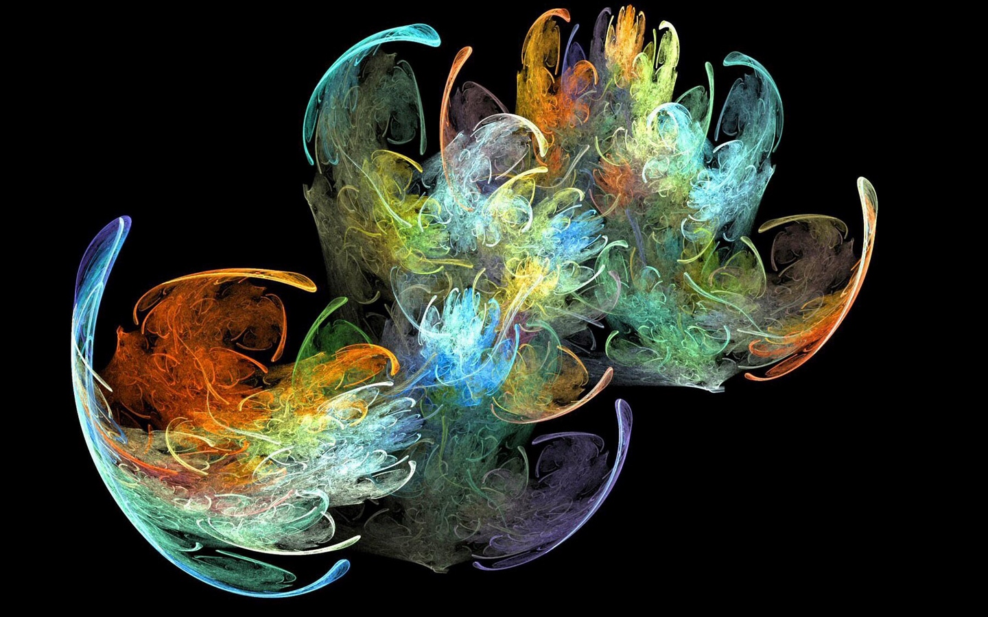 Wallpaper Flash, Multicolored, Fractal, Flying, Spinning - Abstract Imagery - HD Wallpaper 
