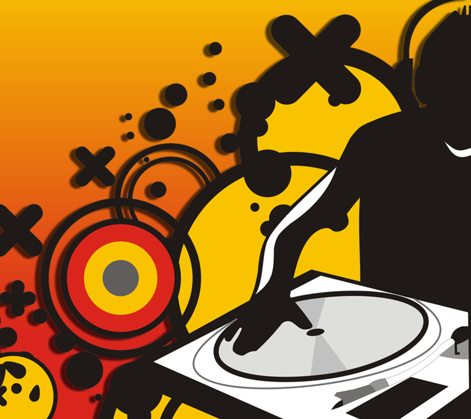 Spinning The Records - Cartoon Music Dj - HD Wallpaper 