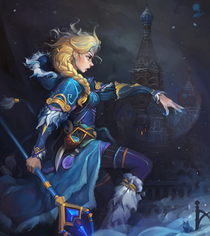 Dota 2 Crystal Maiden Anime - HD Wallpaper 