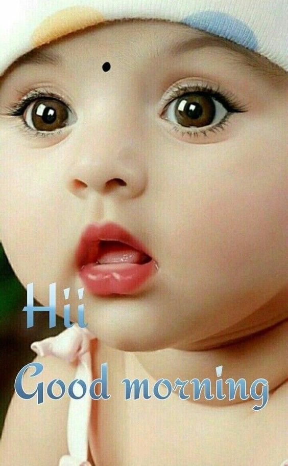 Very Good Morning Cute Baby Kid Image Pics - Good Morning Images With Cute Baby - HD Wallpaper 