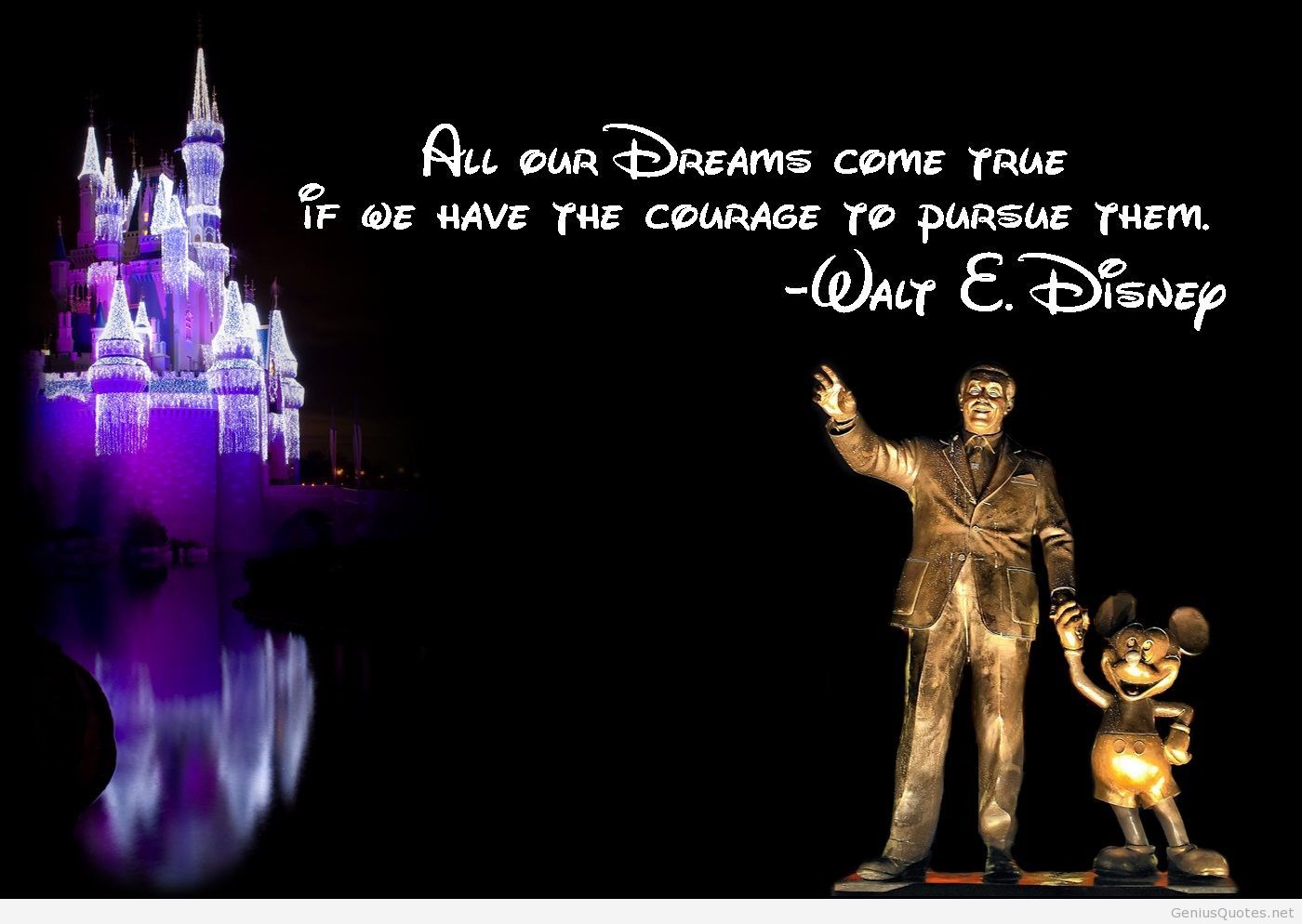 Follow Your Dreams Disney Quotes - HD Wallpaper 