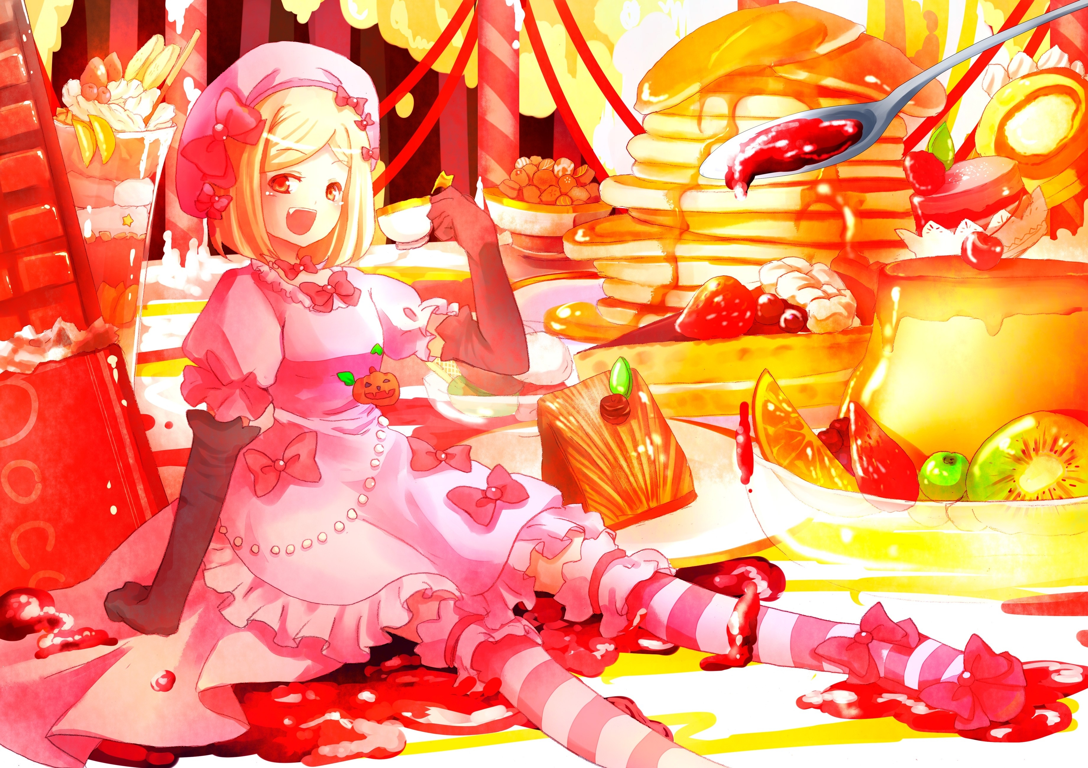 Blondes Umineko No Naku Koro Ni Sweets Candies Thigh - Umineko: When They Cry - HD Wallpaper 