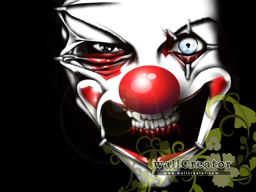 1024 / 768 Wallpaper - Evil Clown - HD Wallpaper 