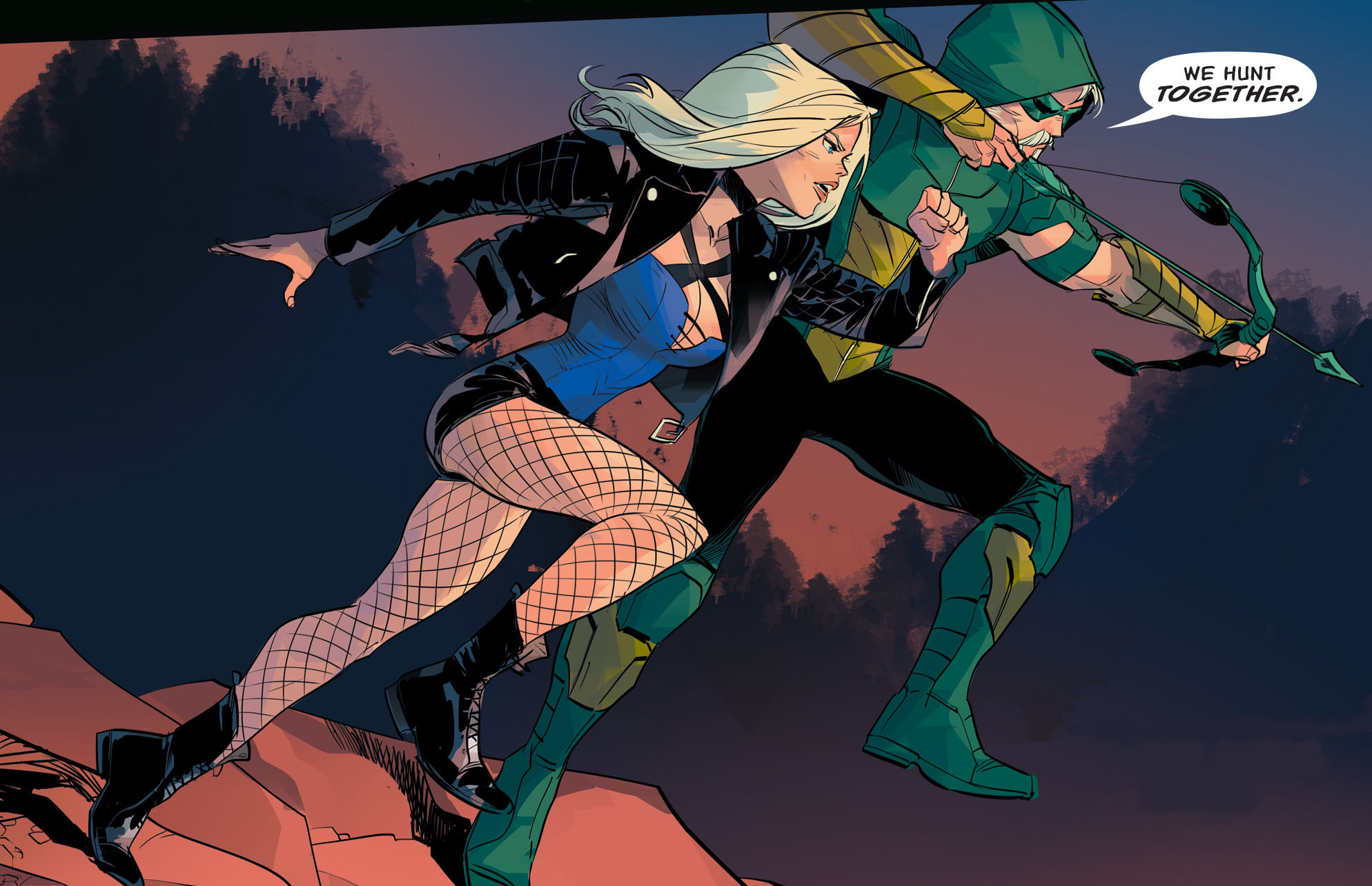 Green Arrow Black Canary - HD Wallpaper 