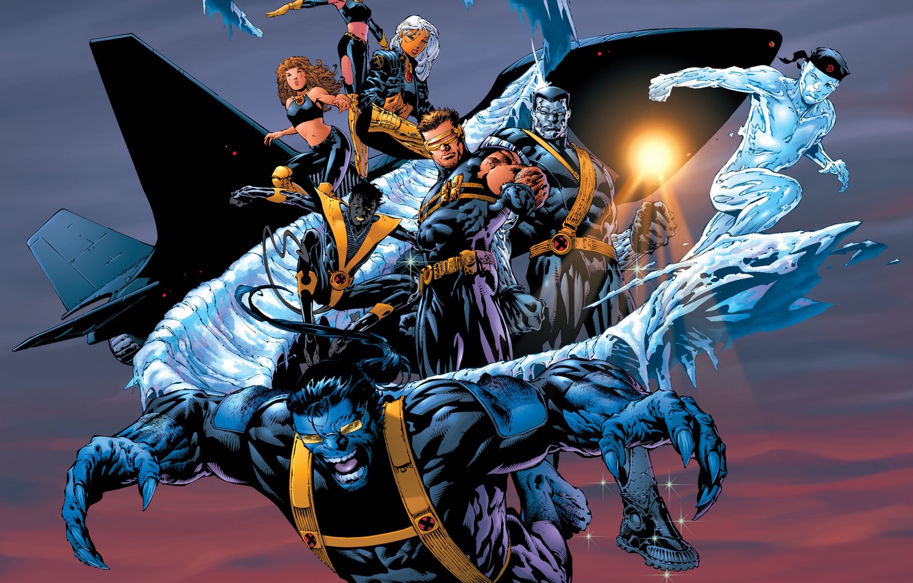 Photo Wallpaper Ice, The Sky, The Plane, X-men, Storm, - Colossus X Men Comic - HD Wallpaper 