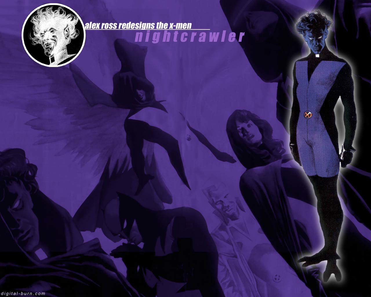 Best Nightcrawler Background Id - Alex Ross X Men - HD Wallpaper 