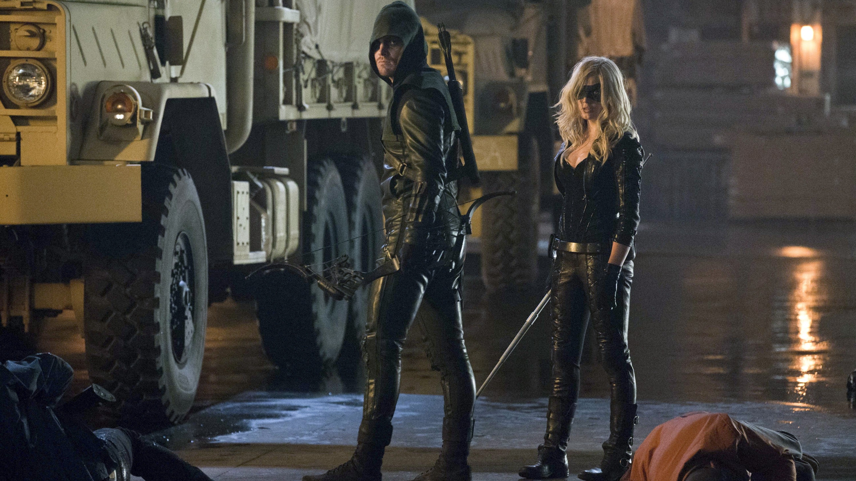 Black Canary Green Arrow Tv Show - HD Wallpaper 