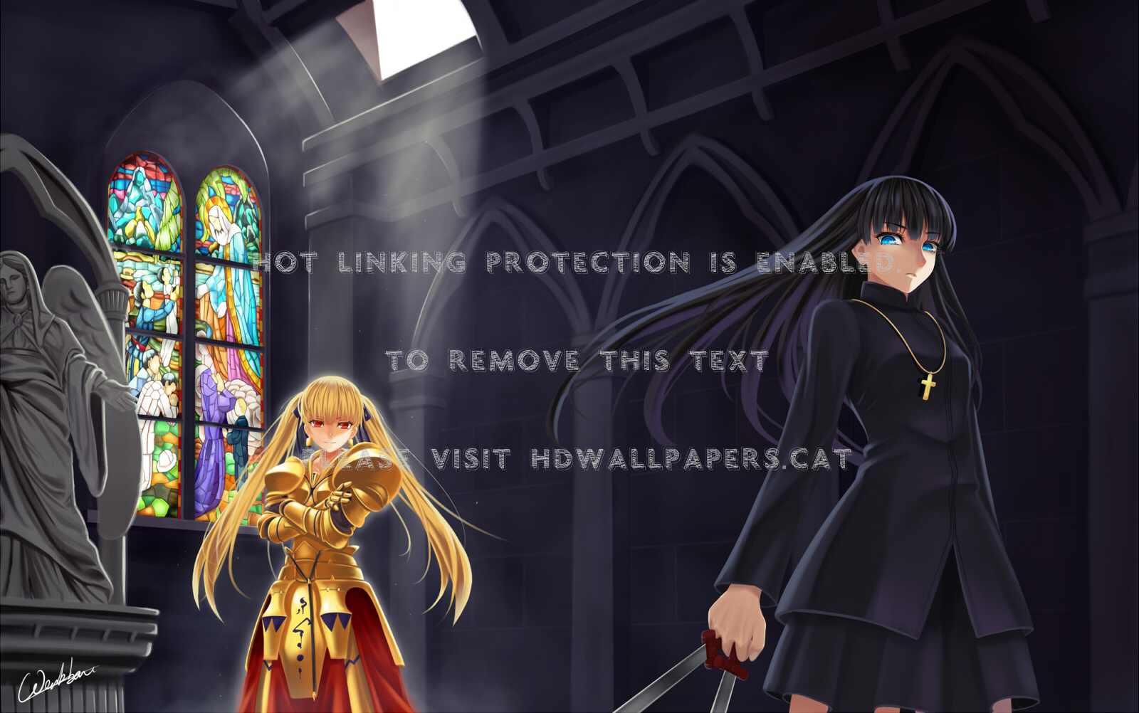 Fate Stay Night Sword Armor Gilgamesh Girls - Fate Zero Gender Swap - HD Wallpaper 
