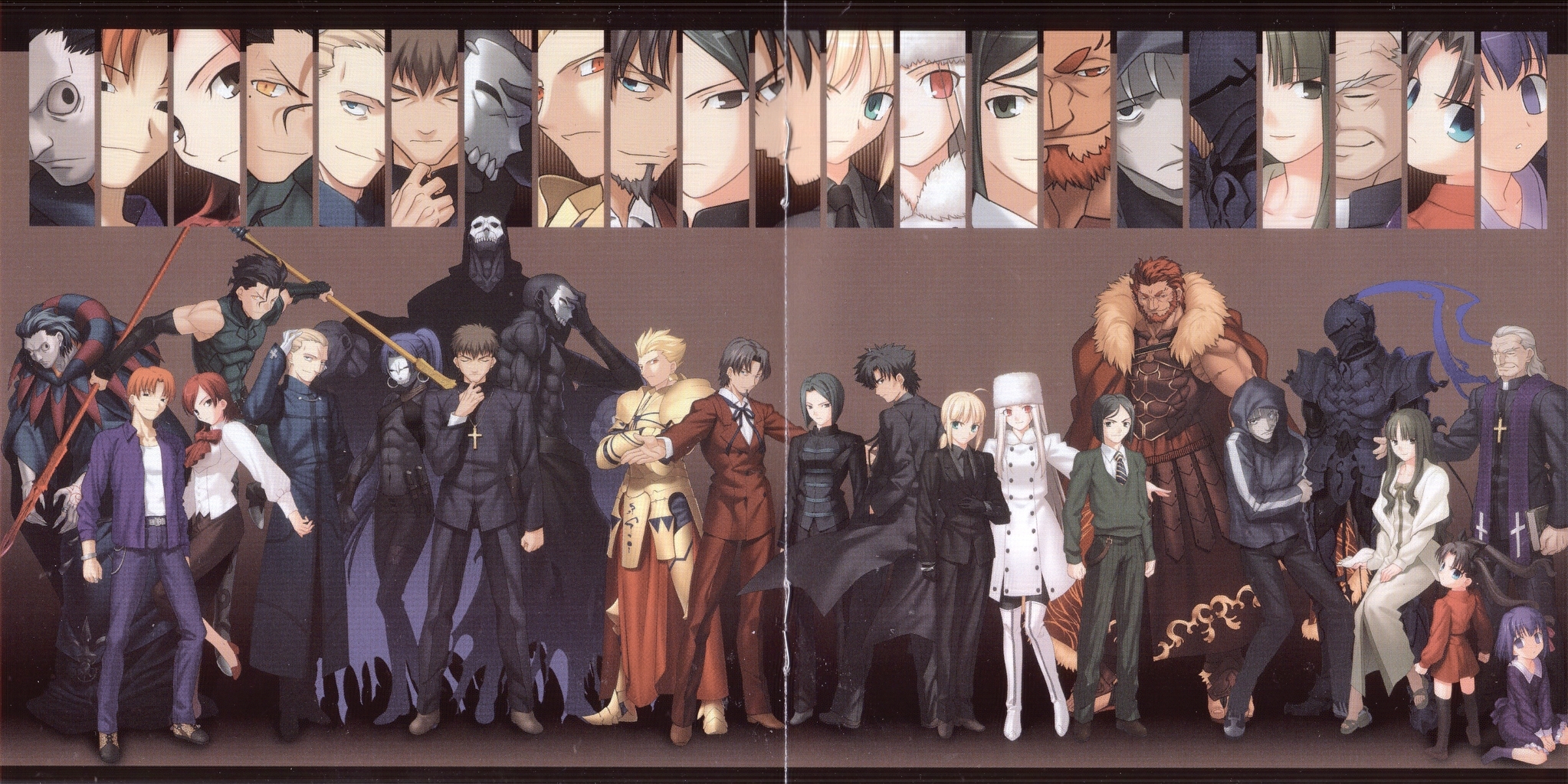 Tohsaka Rin Gilgamesh Saber Matou Sakura Fatezero Irisviel - Fate Zero Anime - HD Wallpaper 