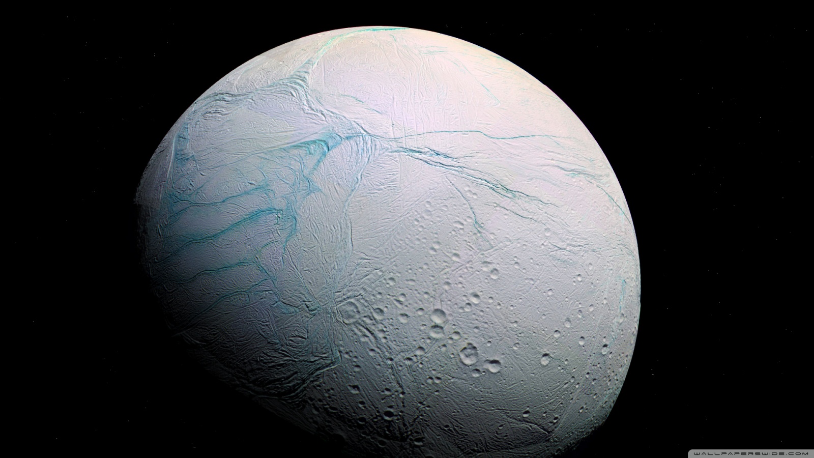Enceladus Moon - HD Wallpaper 
