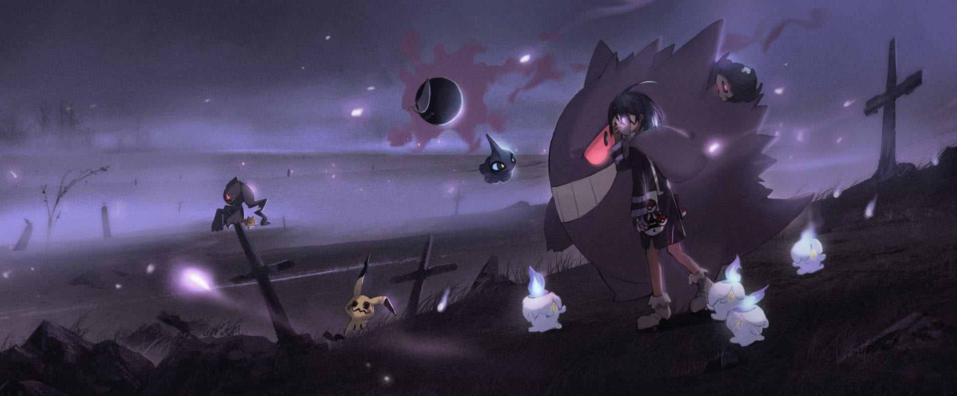 Pokemon Sword And Shield Gengar - HD Wallpaper 