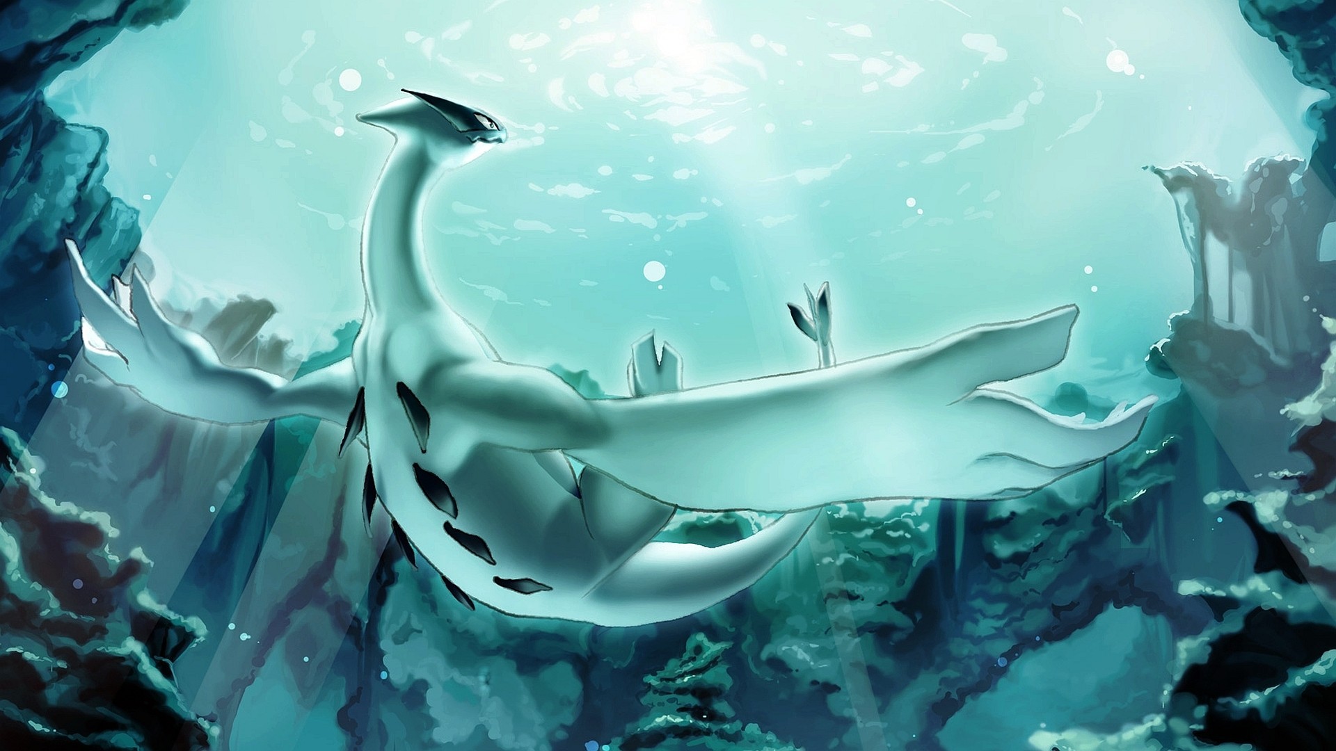 1920x1080, Anime - Art Pokemon Lugia - HD Wallpaper 