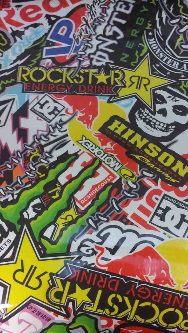Monster Energy Sticker Bomb - 640x1136 Wallpaper - teahub.io