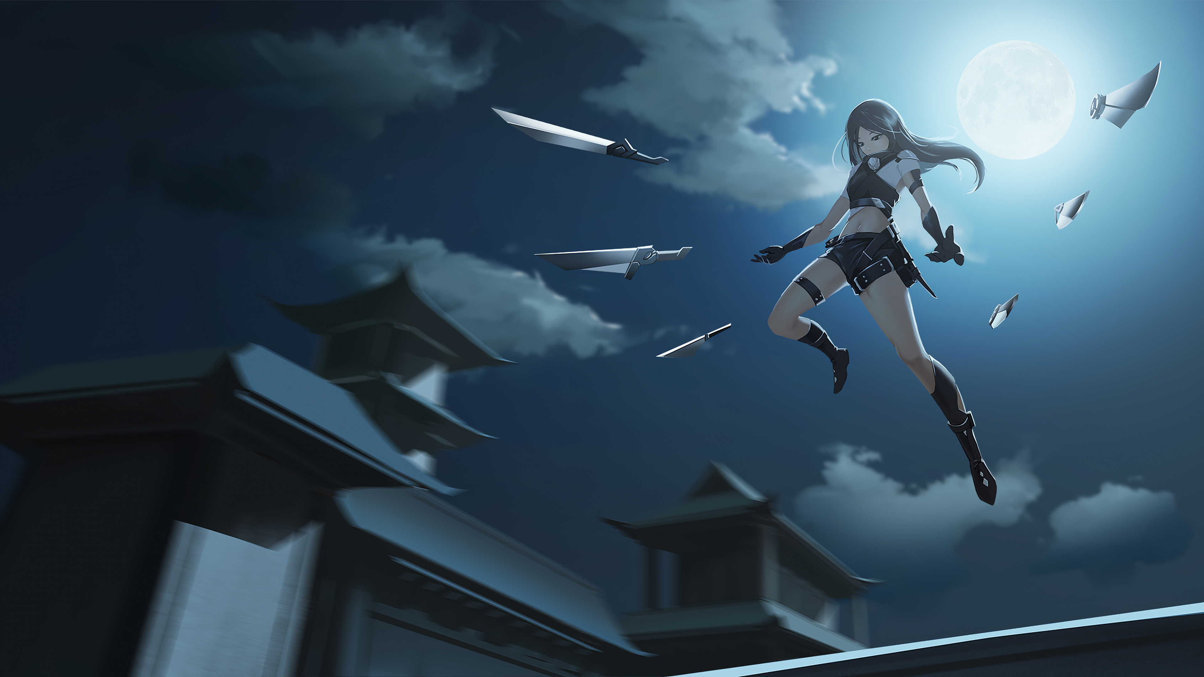 Anime Girl Attack - HD Wallpaper 