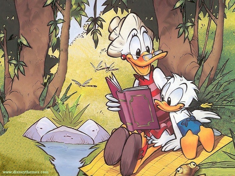 Donald Duck Grandma Duck Comic - HD Wallpaper 