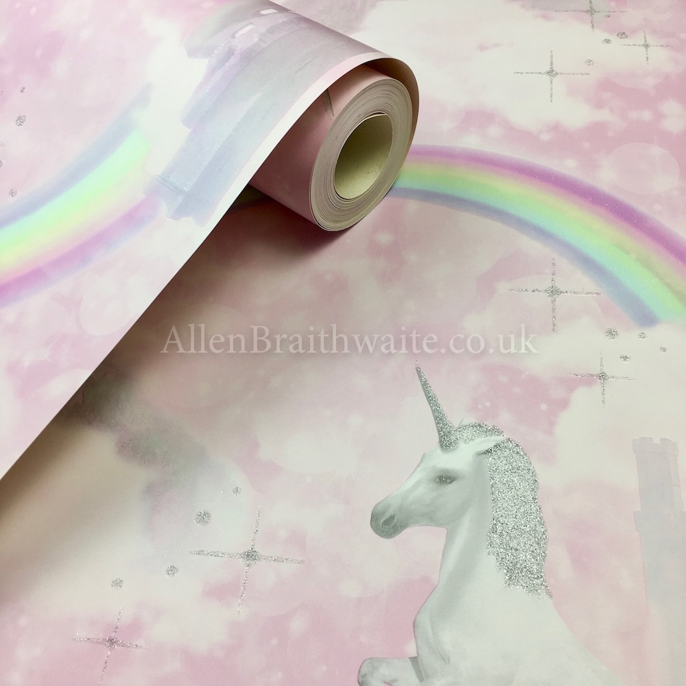 Holden Decor Unicorn Pink Wallpaper - Holden 12480 - HD Wallpaper 